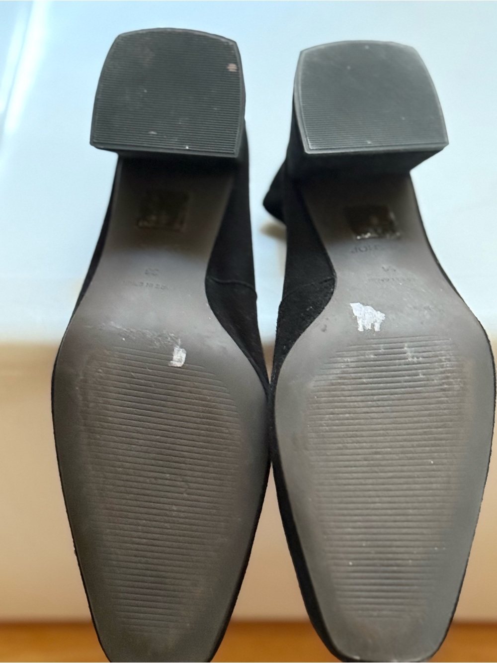 Topshop Black Suede Women’s Shoes - Picture 5 of 6